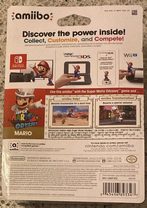 Nintendo Super Mario Odyssey Mario Wedding Outfit Amiibo Figurine