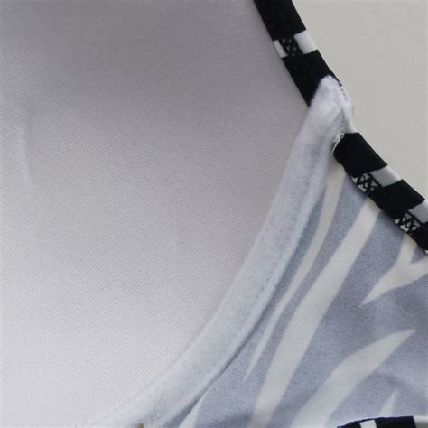 Sexy Fashion Zebra Print Halter Bikini Swimsuit Bk