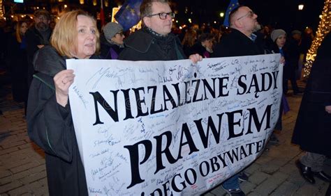 Judges From Across Europe March To Defend Polish Peers Warsaw Poland