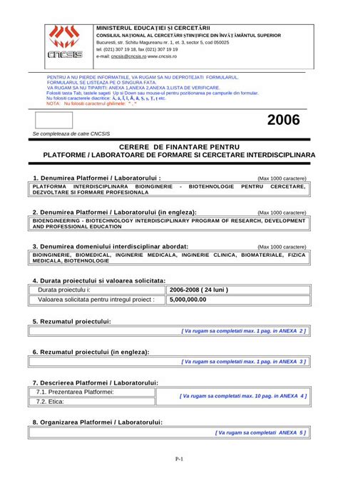 Pdf Cerere De Finantare Pentru Platforme Laboratoare Amm Platforma