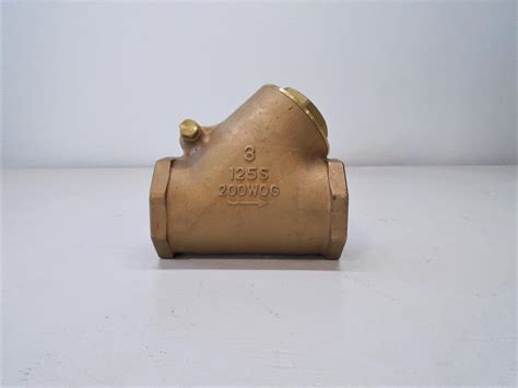 Kitz 3 Npt Y Pattern Swing Check Valve Bronze 125s 200 Wog