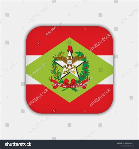 Santa Catarina Flag State Brazil Vector Stock Vector (Royalty Free) 2213046175 | Shutterstock