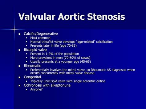 Ppt Aortic Stenosis Powerpoint Presentation Free Download Id 4745890