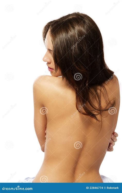 Dos Nu D Un Beau Femme De Brunette Photo Stock Image Du Normal