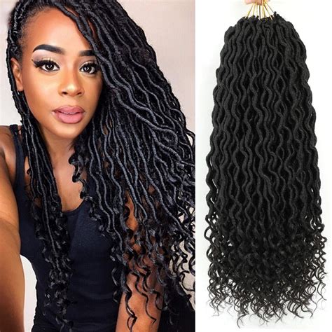 Buy Lihui Faux Locs Crochet Hair 18 Inch Goddess Locs Crochet Hair