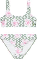 Μαγιο Bikini Set Roxy Party Waves Πρασινο ροζ 6 Ετων 116 Cm xxs Beachwear παιδι PL2 138166024