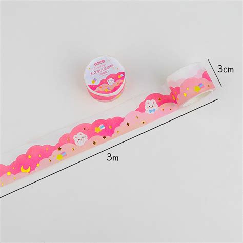 Jual Washi Tape Stiker Roll Hiasan Pinggiran Kertas Sticker Bubble