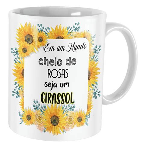 Caneca Personalizada Girassol Presente Elo7 Produtos Especiais