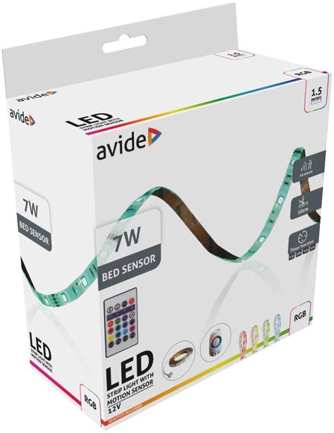 Avide LED Strip Bed Sensor Light 12V 1 5m RGB MrClick