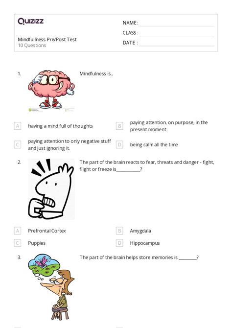 Social Emotional Worksheets For Rd Grade On Quizizz Free Printable