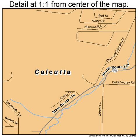 Calcutta Ohio Street Map 3910926