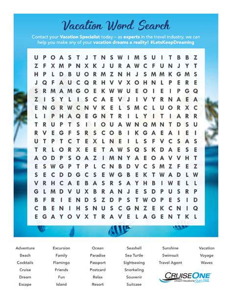 Vacation Puzzle And Activity Pages Printable Pdfs