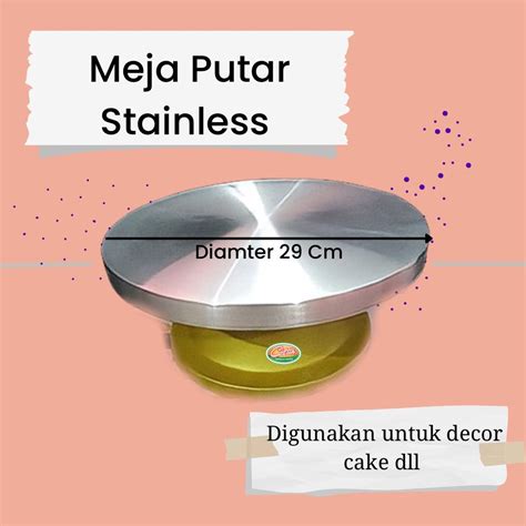 Jual MEJA PUTAR STAINLESS Shopee Indonesia