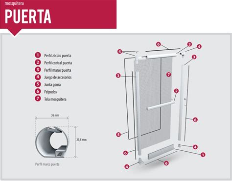 Mosquitera Puerta Abatible De Aluminio Sin Marco M Xima Estabilidad