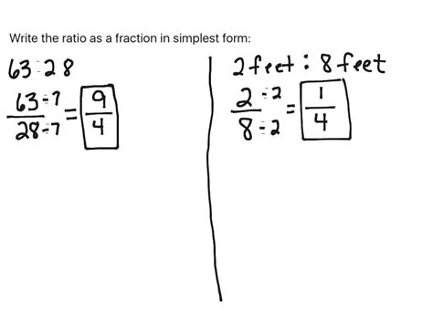 How To Do Ratios With Fractions