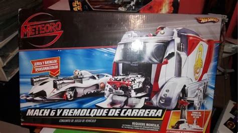 Mach 6 Y Remolque De Carreras Meteoro Hot Wheels Mattel Envío gratis