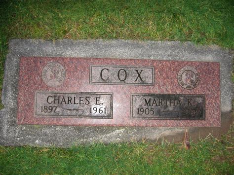 Charles Egbert Cox 1897 1961 Find a Grave äreminne