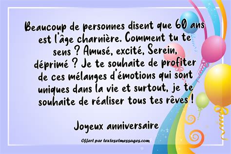 Textes Et Messages Anniversaire Ans