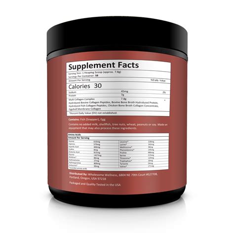 Multi Collagen Protein Powder Wholesome Wellness