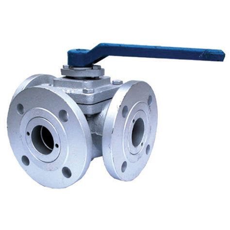 Stainless Steel 3 Way Ball Valve Flanged Pn16 T Port Leengate Valves