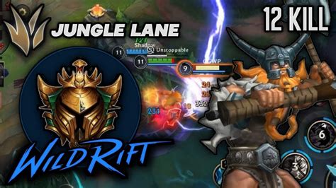 Olaf Gameplay New Build Full Critical Wild Rift Youtube