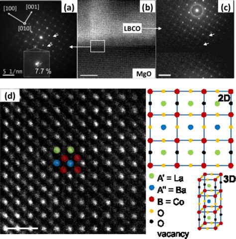 Lbco Mgo Interface A And C Show Selected Area Electron Diffraction Download Scientific