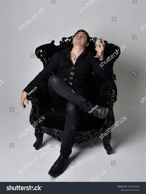 Full Length Portrait Handsome Brunette Male Stock Photo 2159414801 Shutterstock