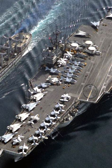 Aboard U.S. Navy aircraft carrier USS Ranger (CV 61) during operation ...