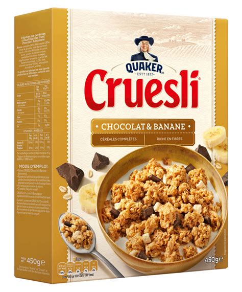 Quaker Cruesli Chocolat Au Lait 450g Lot De 4 40 OFF