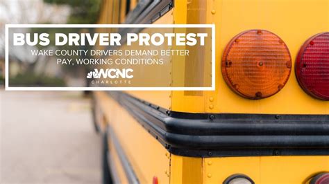 Wake County Nc School Bus Drivers Go On Strike Youtube