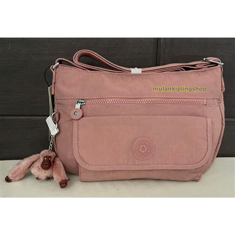 สงฟรEMS Kipling Syro Crossbody bag Rosey Rose สจรงสสดกวารปถาย