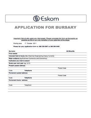 Application Form For Eskom Fill And Sign Printable Template Online