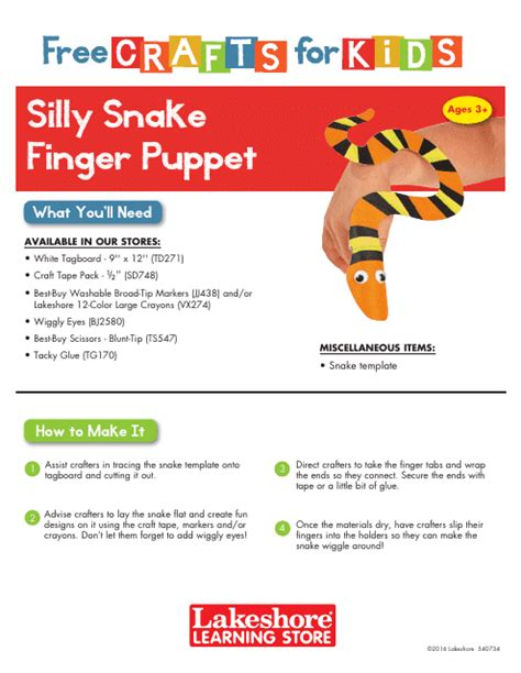 Silly Snake Finger Puppet Template Download Printable Pdf Templateroller