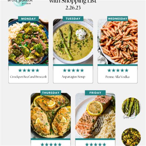 Free Healthy Weekly Meal Plans Page Of Wellplated