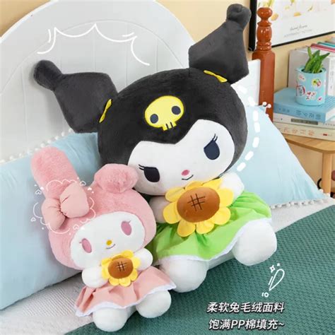 Kuromi And Melody Plush Toy Plushie Doll Sanrio Stuffy Soft Kawaii