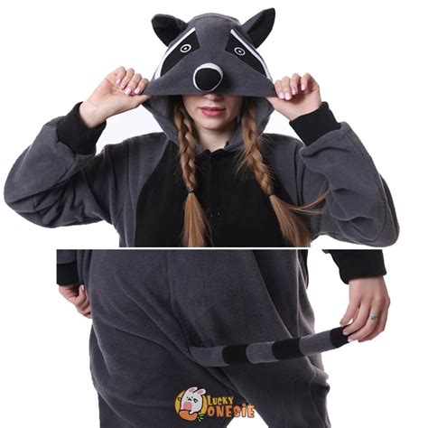 Raccoon Onesie Pajamas Animal Onesies For Adult And Teens