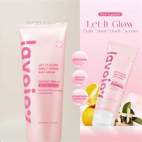 Jual Lavojoy Let It Glow Daily Shine Body Serum Instant Tone Up Spf