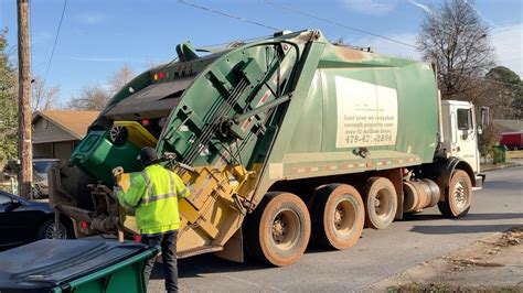 Wm Mack Mr Mcneilus Rear Loader Garbage Truck Still Running In