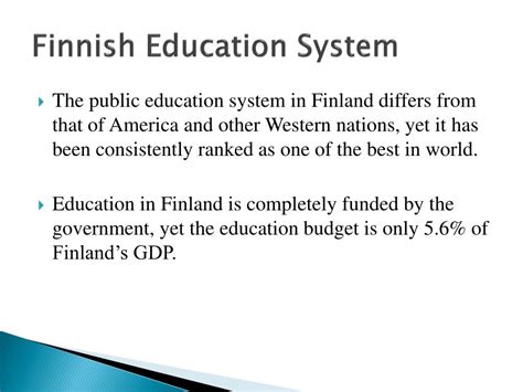 PPT The Success Of The Finnish Education System PowerPoint