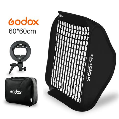 Godox Flash Softbox Ajustable 24 24inch 60 60cm S Type Bracket