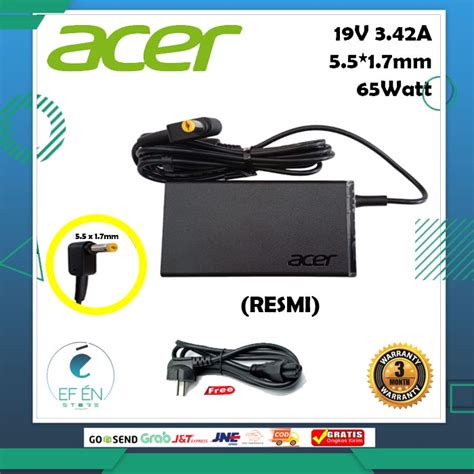 Jual CHARGER ADAPTOR LAPTOP ACER 19V 3 42A ACER ORIGINAL RESMI