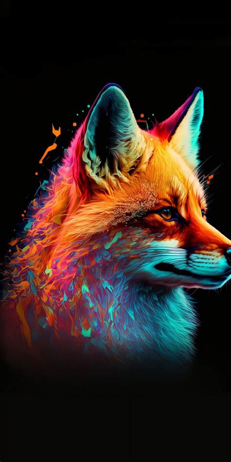 Colorful Fox Wallpaper for Your Phone