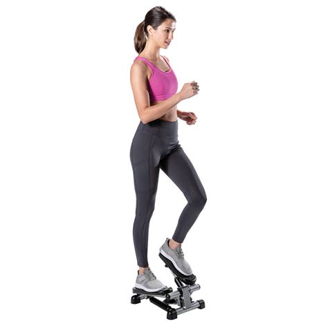 Stamina Mini Stepper With Monitor Low Impact Black And Gray Stepper