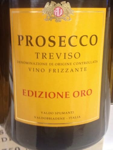 N V Valdo Prosecco Treviso Frizzante Edizione Oro Vivino Us