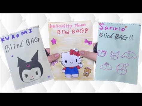 Paper Diy Sanrio Blind Bag Compilation Asmr