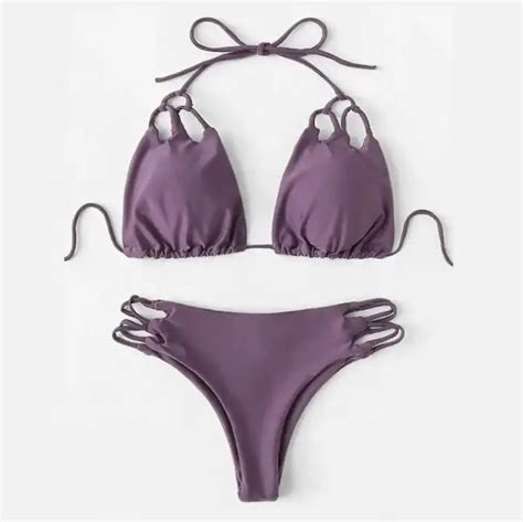 Women Swimwear Solid Bikini Micro Bikini String Extreme Thong Bikini Alibaba