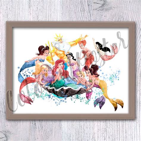 Ariel Poster Etsy