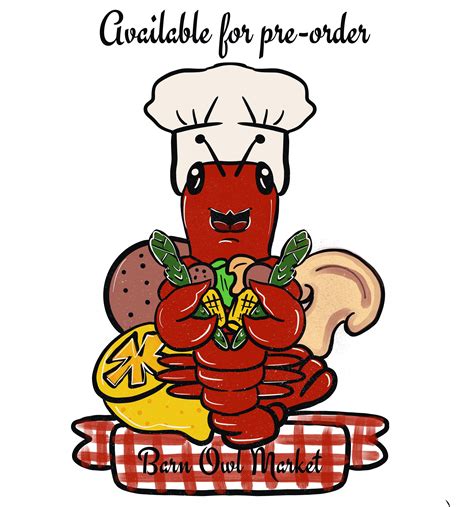 Crawfish Boil Door Hanger Crawfish Boil Chef Door Decor Etsy Door