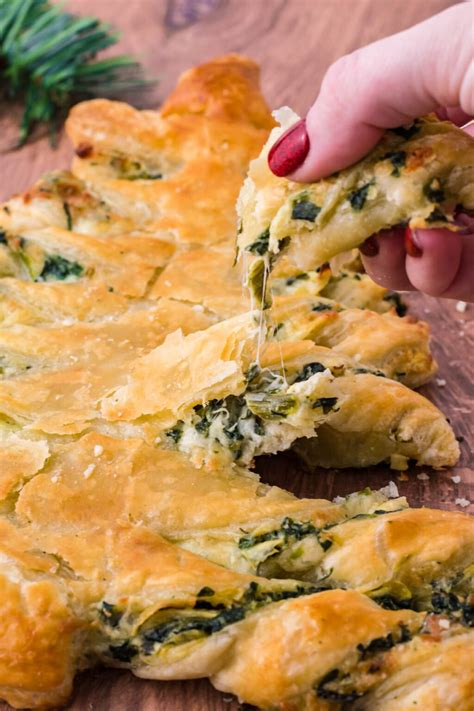 Spinach Artichoke Dip Pull Apart Christmas Bread My Incredible Recipes