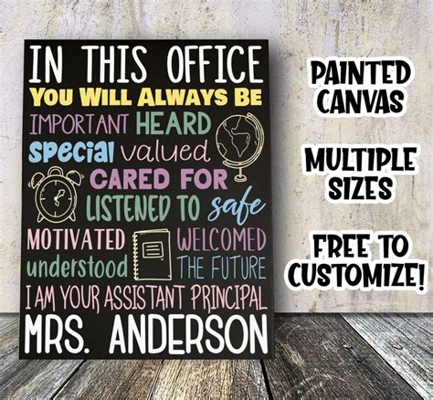 Assistant Principal Office Decor In This Office You Are Etsy